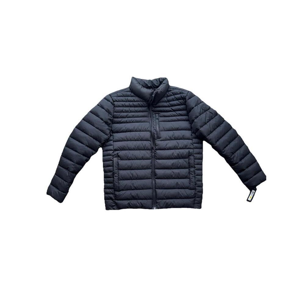KENNETH COLE NEW YORK CASUAL PUFFER Black FULL ZIP. JACKET SIZE M Mens New